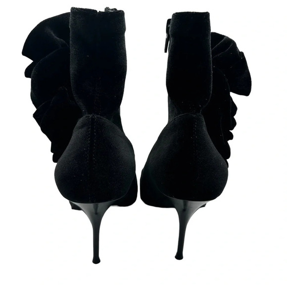 Jeffrey Campbell FLORETTE Black Velve Stiletto Boo. Sz: 8.5 - Picture 6 of 9